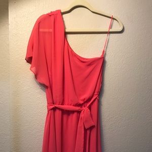 Express one shoulder short dress